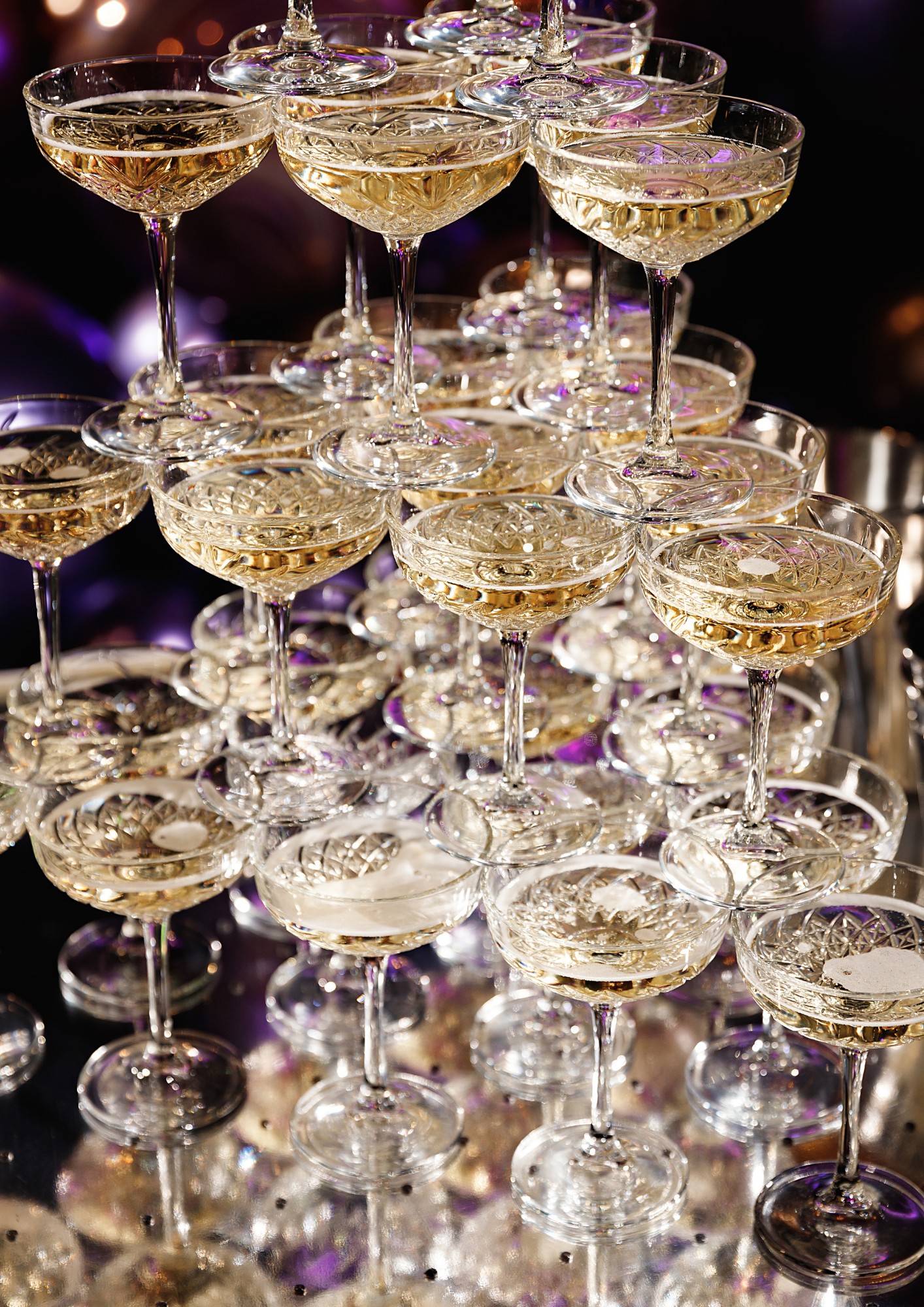 Rosa Bubbles Champagne Towers