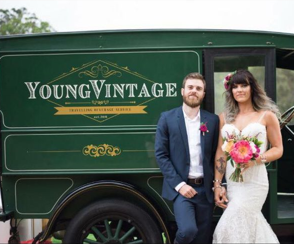 Young Vintage Mobile Bar