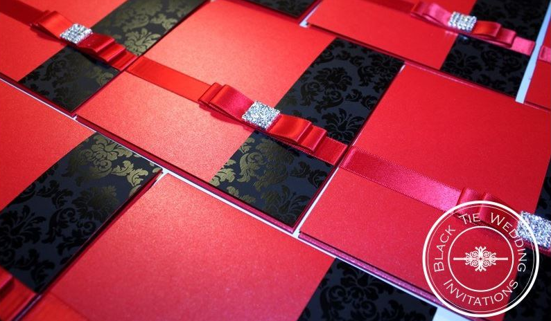 Black Tie Wedding Invitations