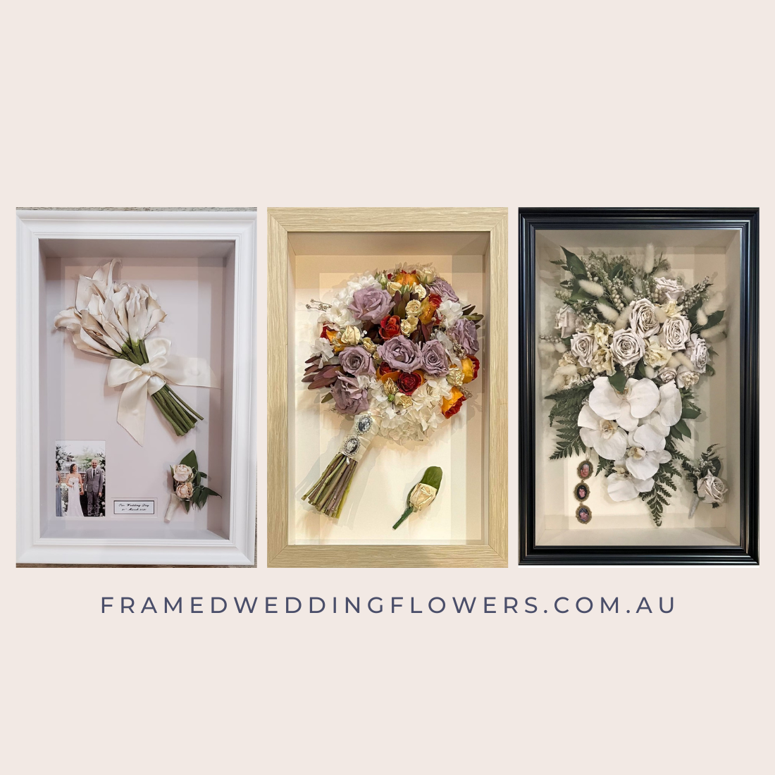 Framed Wedding Flowers